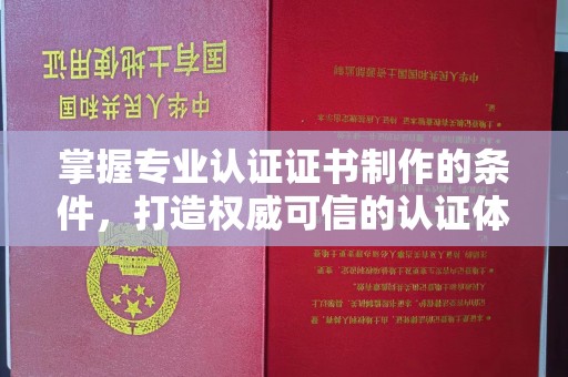 宝坻掌握专业认证证书制作的条件，打造权威可信的认证体系